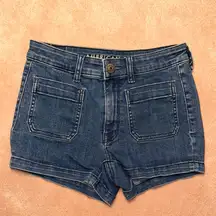 American Eagle Super Stretch Hi-Rise Shortie Denim Shorts