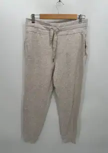 Athleta Balance Jogger Women Medium‎ Cream Sweatpants Lounge Casual Pants