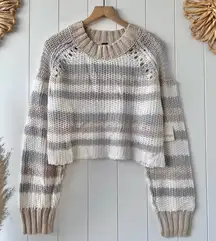 Free People pullover sweater devon striped