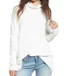 Free People Women’s Cowl Neck Open Slit Back Sweater Size Small