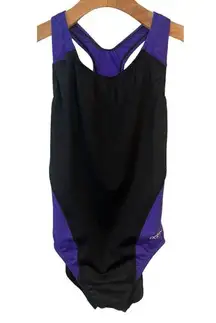 Dolfin Swimwear Swim Suit One Piece Black/Purple Size 36 NWT NEW