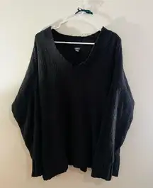 Aerie Oversized Sweater Women’s Soft Dark Gray Charcoal Baggy Small