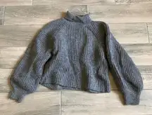 Anine Bing chunky gray sweater