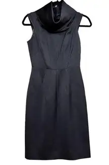 ZARA WOMAN Black Turtleneck Sleeveless Sheath Mini Dress Size XS