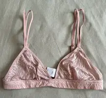 Pink Calvin Klein lace bralette