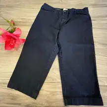 St John’s Bay dark wash cropped jeans size 12