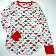 Old Navy NWT Holiday Sweater Print Thermal Top Size L