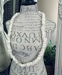 Beach Bohemian White Puka Necklace