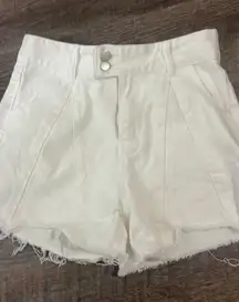 White Jean Shorts