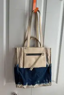 Lucky Brand Soue tie dye twill tote bag