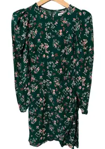REFORMATION Juni gathered floral-print crepe mini dress Size 2