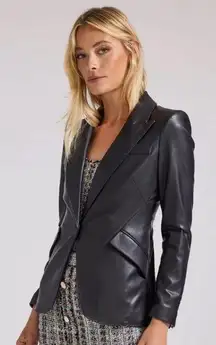 Generation Love Hudson vegan leather blazer size xs