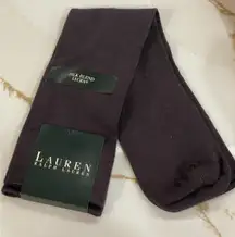 Lauren Ralph Lauren Silk Blend Calf Socks Women One Size Purple Lightweight New