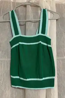 Green and blue summer top 