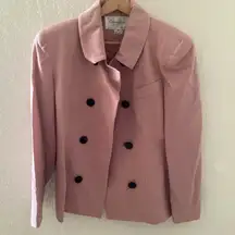 Vintage Christian Dior Pink Pure Wool Blazer