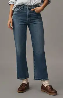 Edwin Women's Bree Stove Pipe Mid-Rise Straight Crop Denim Jeans Alderson 26 New