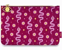 Ipsy Berry Evil Eye Glam Cosmetic Bag