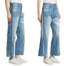 Rag and Bone  RUTH SUPER HIGH-RISE ANKLE WIDE LEG JEANS Helena