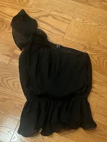 XOXO Black One-Shoulder Dress