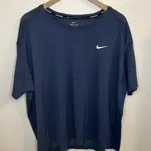 Nike Running Dri-Fit Women's Tee Navy Breatheable Athelticwear Size 3X Plus