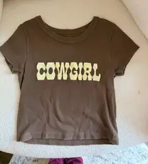 Cowgirl cropped shirt