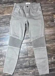 Pistola Moto Audrey‎ Moto Jeans Size 29 Gray Skinny Biker Style Denim Pants