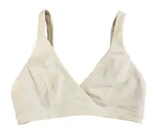 Lululemon Clear Waters Ribbed Bikini Swim Top White Bralette Size 4 Est
