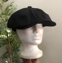 Y2K Black Whimsygoth Scene Alternative Preppy Duck Bill Flat Newsboy Cabbie Baker boy hat beret cap #dark #academia #french #parisian #2000s