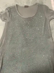 Vocal Sparkling Gray Women's Swim Coverup