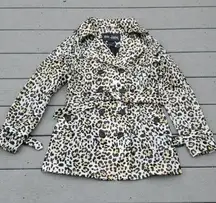 Me Jane Animal Print Raincoat | Animal Print Double Breasted Rain Trench Coat