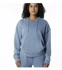 ALPHALETE Women’s Terry Oversized Hoodie - Celestial Blue ,Size XS