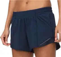 Lululemon Hotty Hot Short II Long 4" Swift Low-Rise Liner Pocket True Navy 2