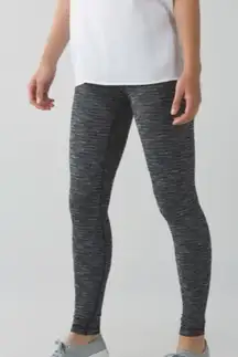 Lululemon Wunder Under Pant III Coco Pique Black White Leggings Size 4