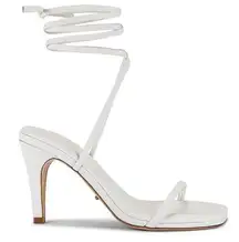 Revolve  Jenna Sandal In White Sheep Napa