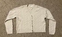 Oversized Cream Cardigan