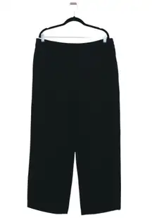 Giorgio Armani 100% Silk Black Wide Leg Dress Pants Size 12