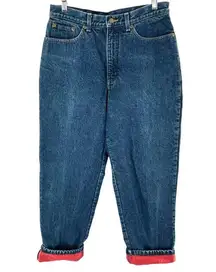 Vintage L.L. Bean Flannel Lined Double L Relaxed Fit Jeans Women's Size 10