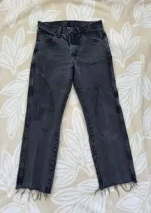 Low Rise Vintage Black Denim Jeans