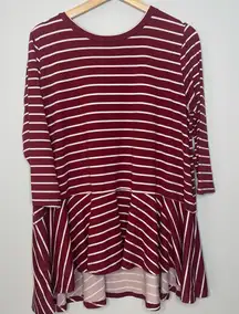 Reborn J Striped Tunic Crew Top (X-Large)