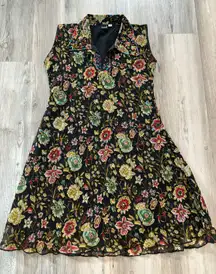 Kpong very unique India style Dress/Tunic, lightly lined size 34, pit to pit is 16, length is 31, this is a very nice dress
