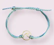 PuraVida bracket with wave charm #30