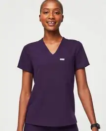 FIGS  Catarina One-Pocket Purple Scrub Top size XS