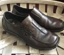 Rieker Celia Antistress Brown Leather Shoes size 37 or size 6.5 EUC
