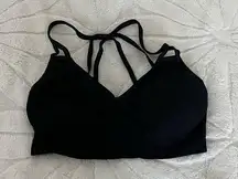 Black sports bra