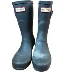 Hunter tall charcoal gray women’s sz 8 boots