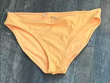 Aerie Shine Full Coverage Bikini Bottom‎ Orange Size Large