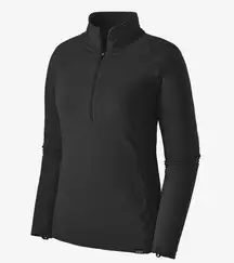 Patagonia Women's Capilene Thermal Weight Zip-Neck in Black Sz S EUC