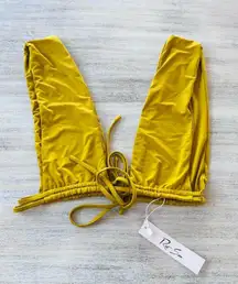 Free People Riot Swim Dodi Bikini Top in Curry Size XL NWT $89