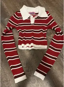 Sweater Edikted Striped Cropped