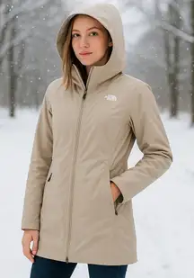 The North Face Women’s Tan Insulated Hooded Parka Jacket Size XS